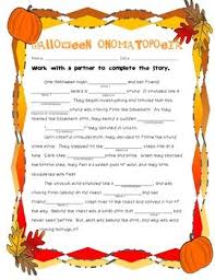 Halloween Onomatopoeia Onomatopoeia Halloween Poems School Holidays