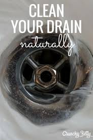 drain with baking soda and vinegar