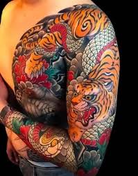 Tattoo Traditional Tiger Japanese Style 50 Best Ideas Japanese Sleeve Tattoos Japanese Tiger Tattoo Tiger Tattoo Sleeve