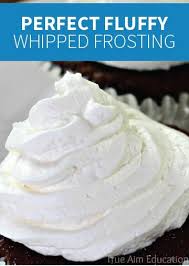 The Perfect Whipped Cream Frosting True Aim Perfect Whipped Cream Desserts Cupcake Cakes