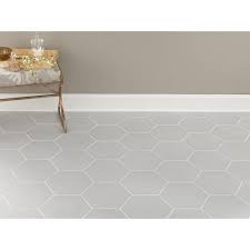 Opal Gray Hexagon Porcelain Tile Bathroom Floor Tiles Flooring Unique Bathroom