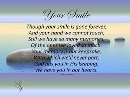Your Smile Funeral Poems Funeral Poems For Mom Mom Poems