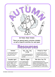 Autumn Poems Activities Ks1 2 Poem Activities Autumn Poems Rhyming Poems