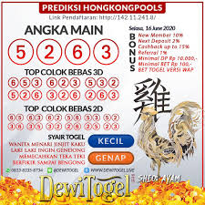 Togel Wap Prediksi Hongkongpools Selasa 16 Juni 2020
