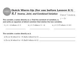 Inverse Joint And Combined Variation Ppt Video Online Download