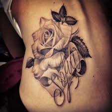 When choosing a rose tattoo design, your first step should be taking some time to decide what you are most interested in. Pin By Tabitha Ierardi On Tattoos Rose Tattoo With Name Black And White Flower Tattoo Black And Grey Rose Tattoo