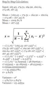 Screenshot Of Ncalculators Com For Population Standard Deviation For Entire Samples Http Ncalculato Math Formulas Standard Deviation Statistics Cheat Sheet
