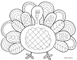 Print a few copies of this cute thanksgiving coloring page, and let your kids work their holiday charm. Thanksgiving Coloring Pages Doodle Art Alley