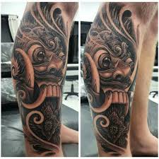 At fame, our tattoo artists are passionate about what they do, and regardless of how intricate or simple your. Rangda Mask Tattoo Tato Kaki Tato Warna Desain Tato