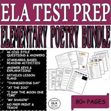 Pin On Elementary Poetry Test Prep