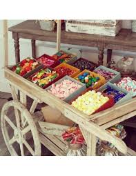 A propósito de la 1° edición de la expo candy bar 2015 por lo general se usan mesas rectangulares. Alquiler Carrito De Madera Candy Bar