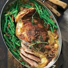 Gebratene Lammschulter Mit Knoblauch Und Bohnen Rezept Rezepte Lammschulter Franzosische Kuche