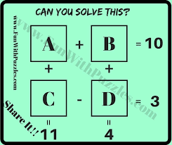 Easy Mathematical Puzzle Questions With Answers Math Puzzles Middle School Maths Puzzles Math Pictures
