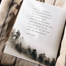 Lord Byron Nature Poem There Is A Pleasure In The Pathless Woods Gifts For Men Poetry Art Quote Poster Trees Art For Him Nature Poem Poems Poetic Words