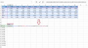 How To Use Index And Match In A Table With Indirect In Excel Excel Bytes
