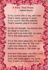 A True Love Poem From Robert Burns O My Luve S Like A Red Red Rose Valentines Poems Deep Love Poems Poems