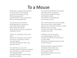 To A Mouse Poem Google Search Poems Of Mice And Men Teaching