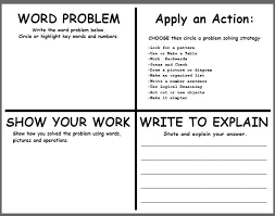 Teachingisagift Problem Solving Template Math Problem Solving Math Word Problems