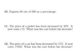 Fractions And Percentages Worksheet With Solutions A Worksheet On Finding A Percentage Of An Amount Calcula Math Worksheet Problem Solving Math Worksheets