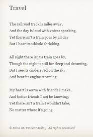 Travel Edna St Vincent Millay Edna St Vincent Millay Modern Poetry Beautiful Words