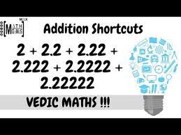 Max Math Games Vedic Math Adding Numbers In A Pattern Addition Tricks Addition In Seconds Youtube Adding Numbers Sped Math Math
