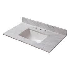 w marble vanity top in carrara