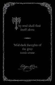 Framed Print Edgar Allen Poe Gothic Quote Thy Soul Shall Find Itself Alone Edgar Allen Poe Poe Quotes Gothic Quotes