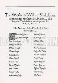 List Of Principal Contemporary Actors In Shakespeare S Stock Image Look And Learn