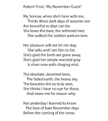 Robert Frost My November Guest Robert Frost Poems Weather Quotes American Poetry