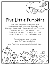Close This Template Window When Done Printing Halloween Poems Pumpkin Poem Five Little Pumpkins