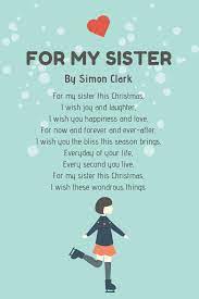 24 Christmas Poems For Kids Funny Festive Poems Christmas Poems Sister Poems Sister Love Quotes