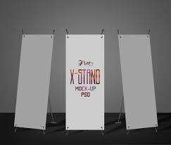 Mobile iphone x screen mockup. X Stand Banner Mockup Mockup World