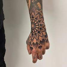 By Krzysztof Krajewski Hand Tattoos For Guys Mandala Hand Tattoos Tattoos For Guys