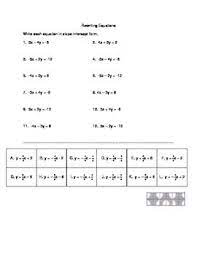 Rewriting Equation From Standard Form To Slope Intercept Form Versatile Slope Intercept Form Standard Form Graphing Linear Equations