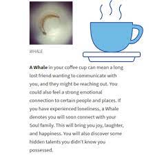 Coffee Cup Symbols Whale Coffee Cup Reading Coffee Cups Coffee Reading