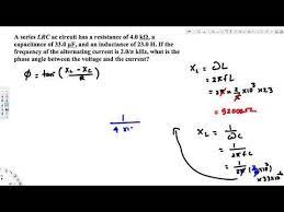 What Is The Phase Angle Between The Voltage And The Current Current Angles Ac Circuit