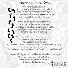 Footprints In The Sand Poem Svg Pdf Png Digital File Vector Etsy Footprints In The Sand Poem Footprint Inspirational Words Of Wisdom