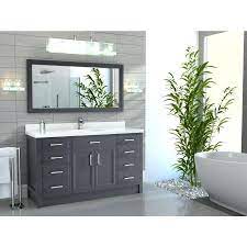 pepper gray single sink bathroom vanity