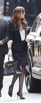 Although the earlier fifty shades movies had been justly slammed for a laughable lack of chemistry between the leads, wasted secondary characters, inane. Dakota Johnson Fifty Shades Freed Anastasia Steele Outfits Ana Steele Outfit Dakota Johnson Style