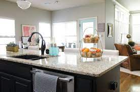 organizing the kitchen sink area