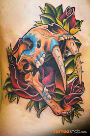 Resultat De Recherche D Images Pour Animal Sugar Skull Tattoo Tatuajes Tradicionales Tatuaje A Color Tatuaje Neotradicional