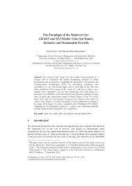 Pdf The Paradigm Of The Modern City Smart And Senseable Cities For Smart Inclusive And Sustainable Growth