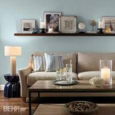 Love The Wall Color Behr Watery Hdc Ct 26 Used It In My Kitchen And It S Perfect Living Room Paint Living Room Decor Inspiration Living Room Color Schemes