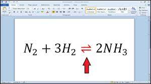 How To Write Reversible Reaction Arrow Symbol In Word Youtube