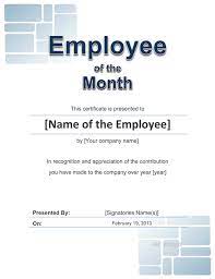 Employees who receive the title of the stand out performer often make up for the best candidates for the position of team leaders or managers. Employee Award Cetificate Free Template For Word