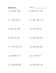 Solve For Y Slope Intercept Form Slope Intercept Form Algebra Worksheets Basic Algebra Worksheets