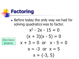 Http Www Aplustopper Com Solving A Quadratic Equation By Factoring Quadratics Quadratic Equation Solving Quadratic Equations