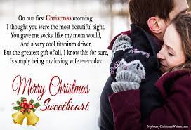 First Christmas Morning Poem For Wife From Husband Christmas2018 Merrychristmaspoems Xmaslo Merry Christmas My Love Romantic Christmas Message For Boyfriend