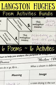 Langston Hughes Poetry Unit Bundle Printable Digital Teaching Literature Poetry Lessons Poetry Middle School