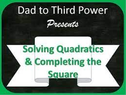 Algebra 2 Lesson On Completing The Square And Solving Quadratics W Power Point With Images Solving Quadratics Quadratics Math Lesson Plans